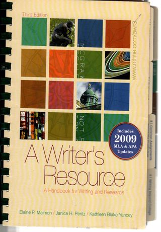 A writers resource : a handbook for writing and research