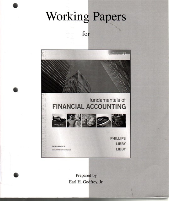 Working papers for fundamentals financial accounting